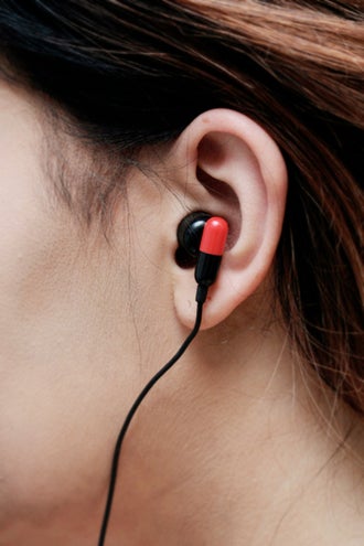 Capsule -Earphones -Black/red