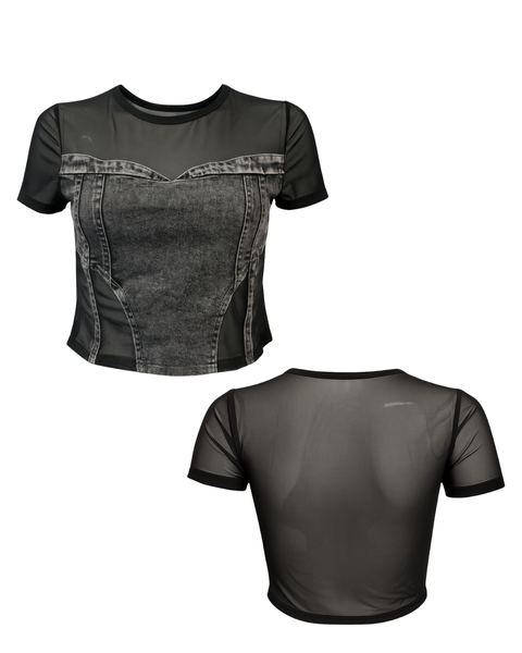 Killer Cat Denim T-Shirt