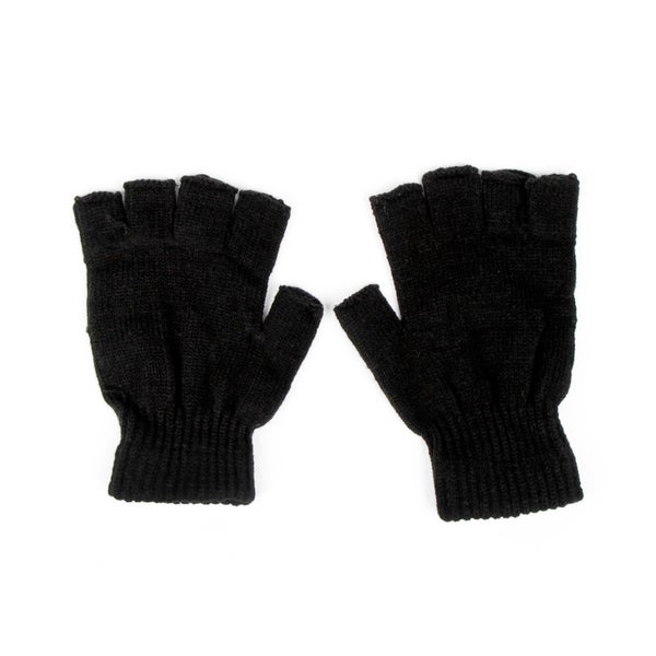 Black Fingerless Gloves