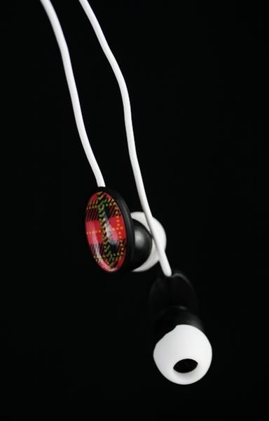 Oval Tartan -In-Ears Headphones