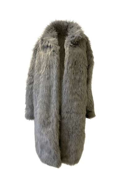 Fake Furry Jacket - Grey