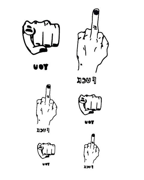 Temporary Tattoo  -  Fists