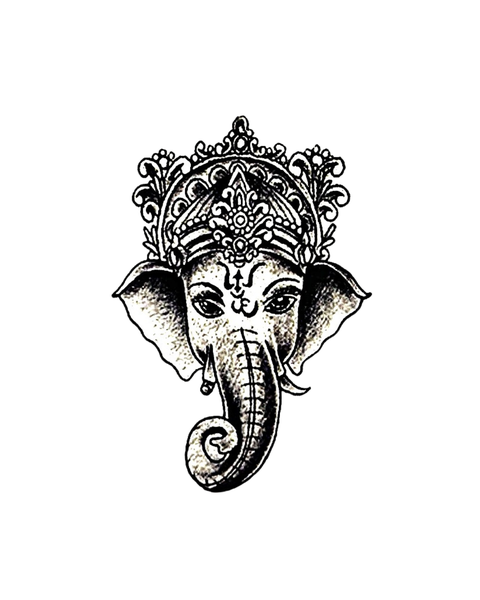 Temporary Tattoo  - Elephant