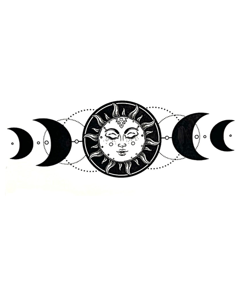 Temporary Tattoo  - Moon