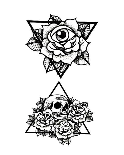 Temporary Tattoo  - Rose Eye