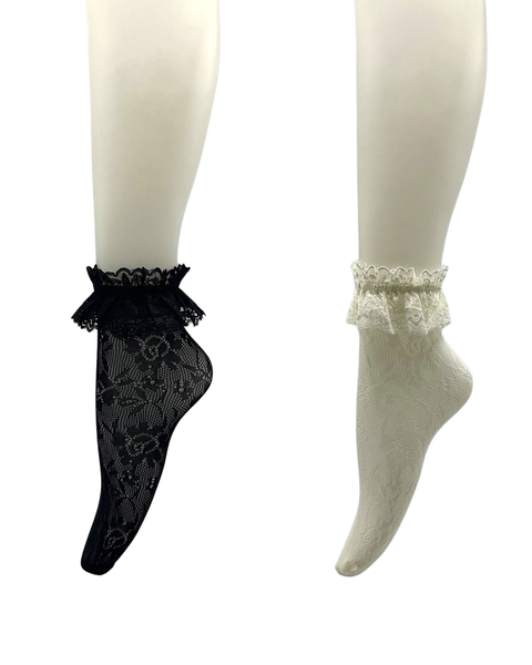 Lace Socks &ndash; Roses