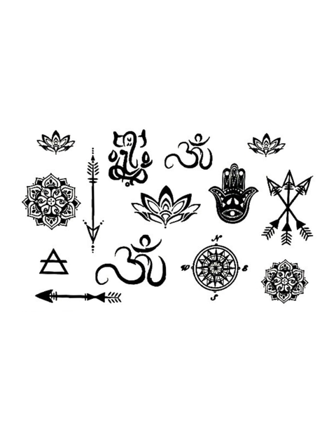 Temporary Tattoo  - Mandala