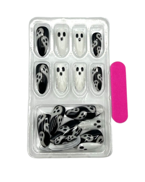 False Nails & Stickers -Ghost