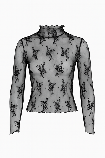 Poloneck Lace Shirt