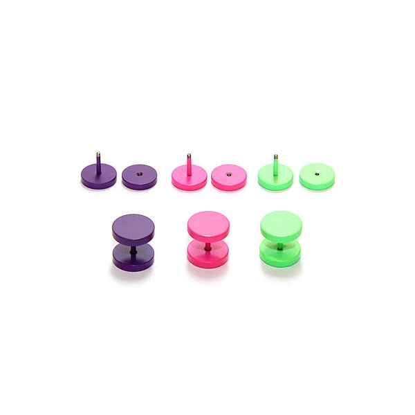 Steel Colorful Fake Plugs