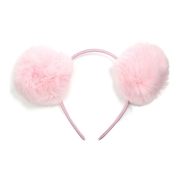 Pom pom Headband -Pink