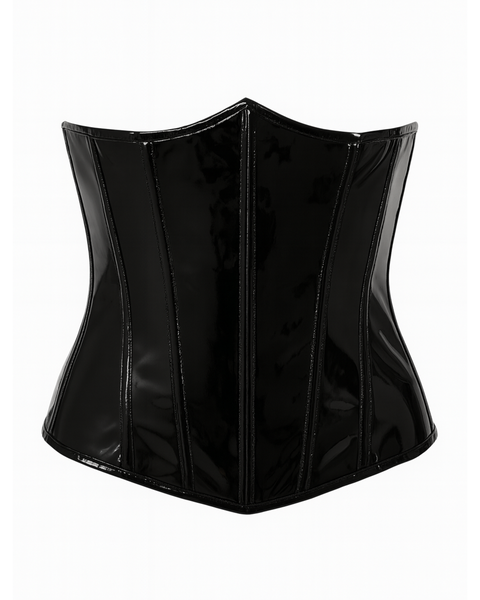 Waist Corset -Shiny Black
