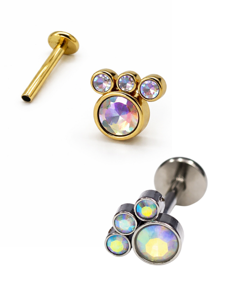 1.2mm Labret with Rhinestones