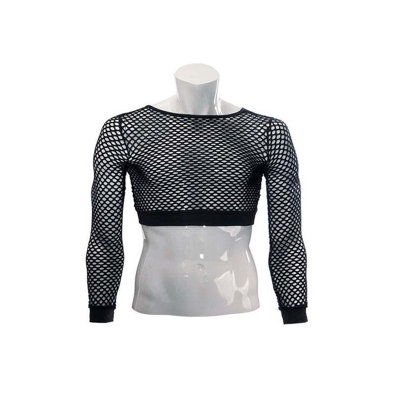 Crop  Top Fishnet Shirt
