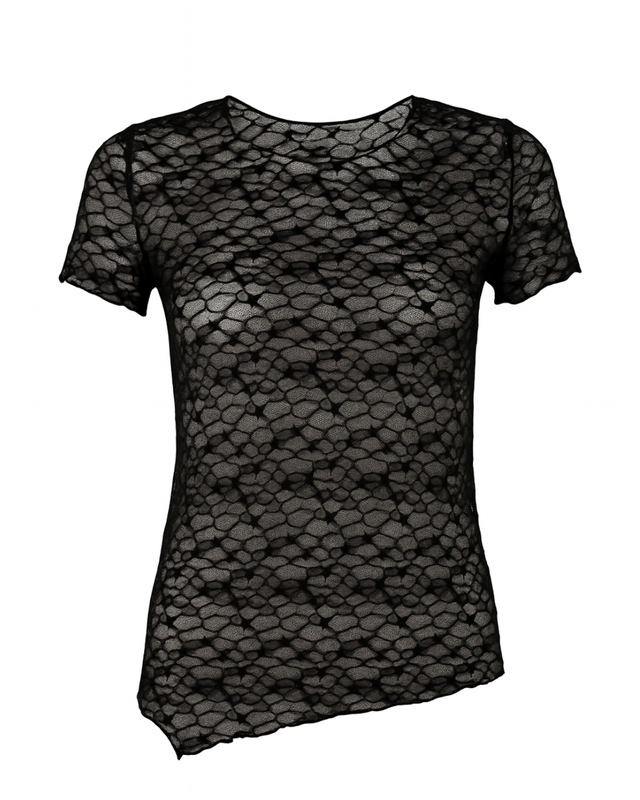 Asymmetrical Lace Top