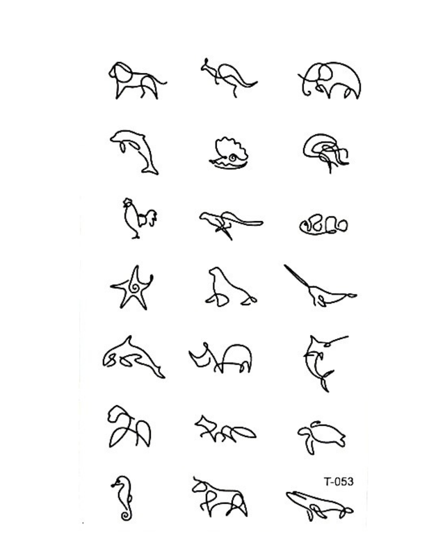 Temporary Tattoo  - Animals