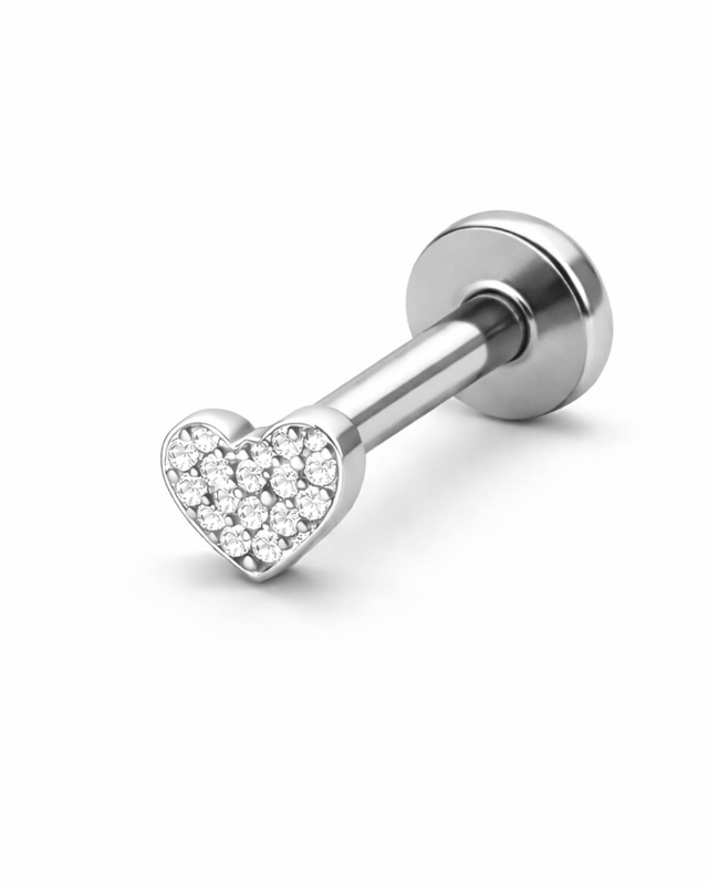 1.2mm Labret -Heart